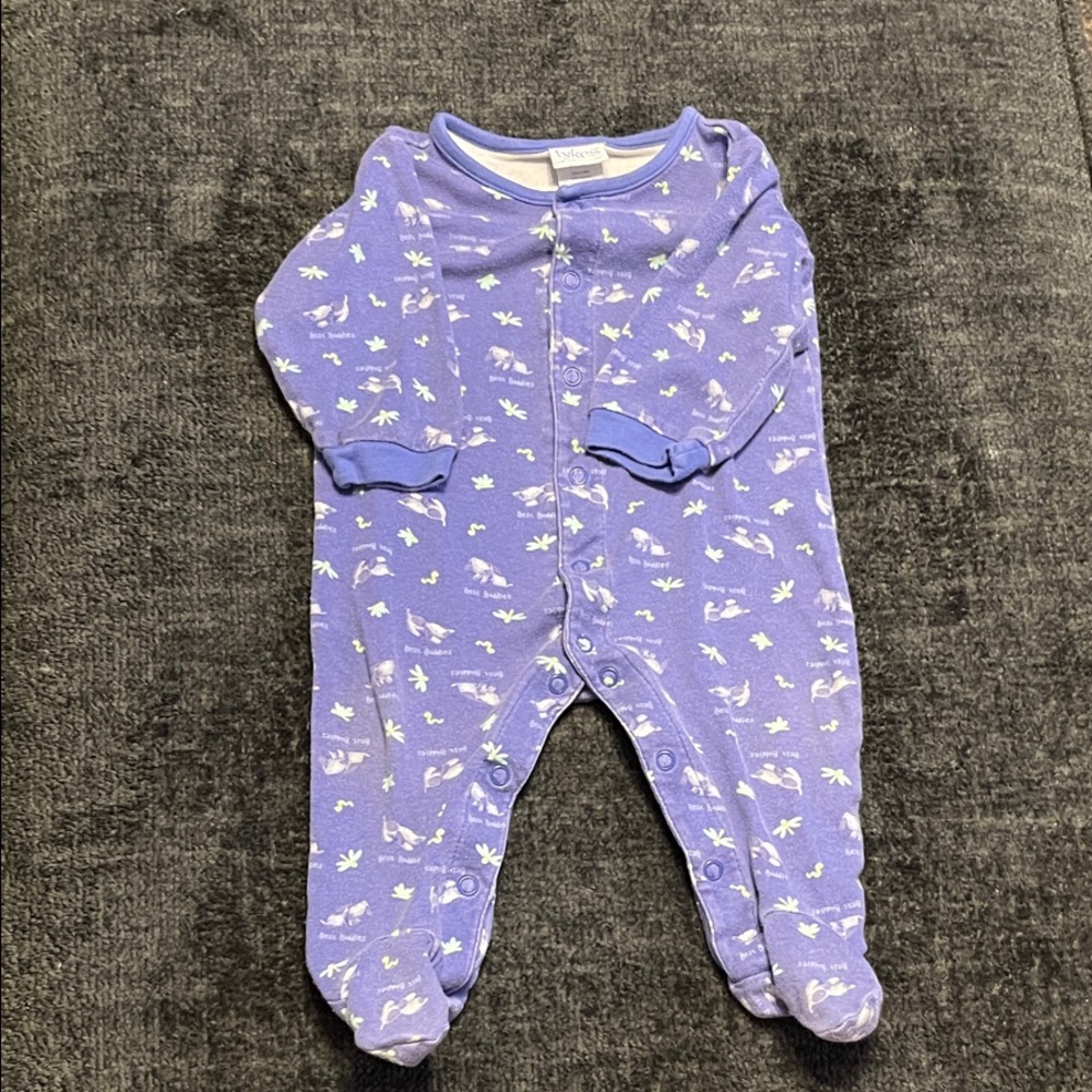 Carter's Lavender Footie with White Accents